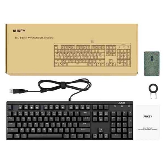 AUKEY KMG6 Mechanical Keyboard Red Switches 104key - Picture 9 of 12